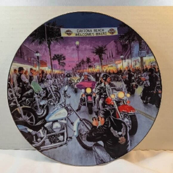 Harley Davidson Collectors plate Main Street Daytona Beach #298 out of 10,000 - Picture 1 of 3
